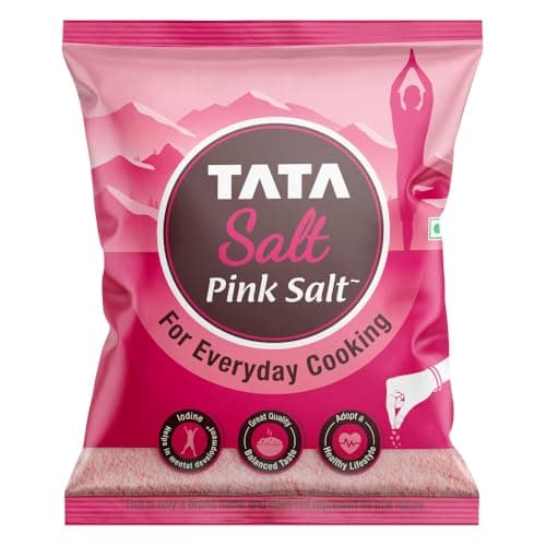 Tata Salt Pink Salt, 1kg, Rock Salt for Everyday Cooking, Sendha Salt
