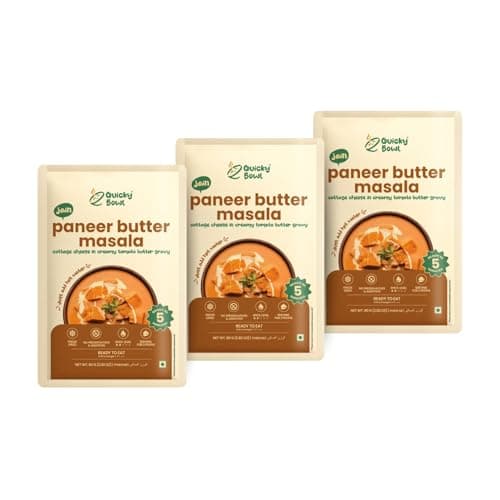 Quicky Bowl Jain Paneer Bhurji | Mashed Cottage Cheese And Vegetable | Ready To Eat | No Onion No Garlic | Punjabi Sabji | Instant Food | (Pack Of 3) — image 8