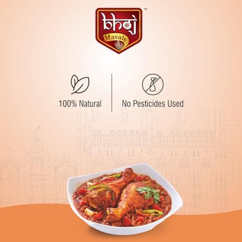 Bhoj Masale Chicken Masala with Natural Oils 100GM | Made with Authentic Spices | No Preservatives, Colours or Artificial Flavours​. No Colour, No Preservatives, No Onion and no garlic added — image 8