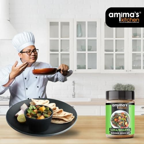 Amima's Kitchen Tawa/Bharva Jain Spice Mix (No Onion No Garlic) – 100 Grams | Blended Spice Mix | For Healthy and Delicious Cooking | No Synthetic Flavour & Color | Ready Masala Powder — image 4