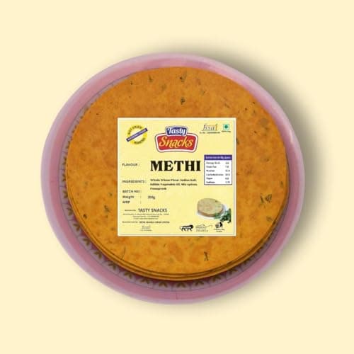 Tasty Snacks High Protein & High Fiber Khakhra – Jeera Flavor | No Maida | No Palm Oil | Jain Roasted Indian Snack | 800g (Pack of 4) — image 5
