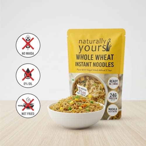 Naturally Yours Khapli Atta Whole Wheat Instant Noodles 175g | High Protein & Fiber | 100% Maida-Free | Healthy Meal | Non-Fried | No Onion No Garlic Jain-Friendly | Pack of 3 — image 6