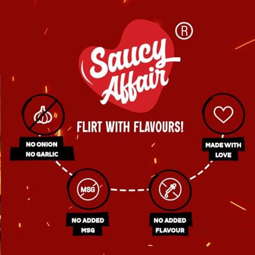 Saucy Affair NONG Barbeque Sauce | Tandoori Sauce | BBQ Sauce | Spicy Smoky Sauce for Chicken Grill & Paneer | BBQ Mustard Mayo | Ready-to-Eat | No Onion, No Garlic (NONG), 160 gram — image 5