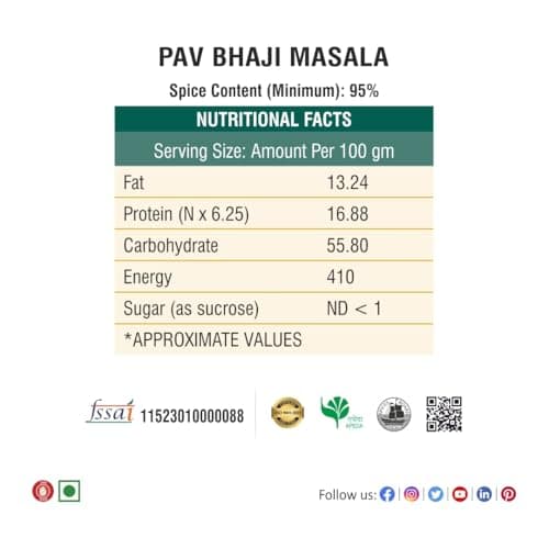 Bhoj Masale Biryani And Pav Bhaji Masala Powder Combo Pack 200GM Each | Aromatic Spice for Flavorful Indian Cooking | For Flavorful Cooking | No Artificial Flavor Added. No colour, no preservatives, no onion and no garlic ( Jain Masala ) — image 4