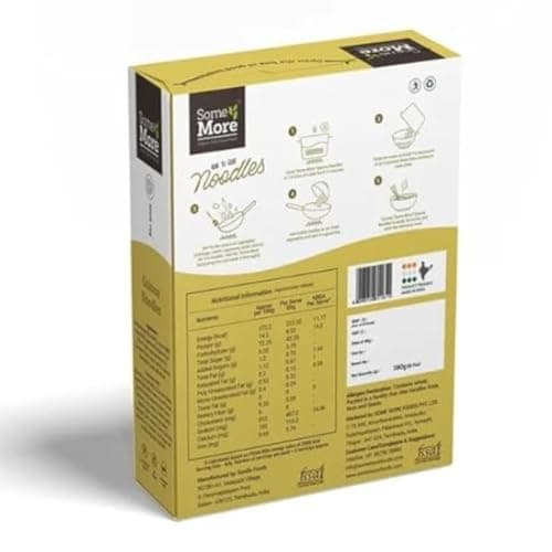 SOME MORE Hakka Quinoa Noodles 190 g | Instant Millet Noodle Pack | Traditional Hakka Style Grain Food | Healthy Snack | Quick Cook Meal Option | Convenient Kitchen Staple for Home Travel Use — image 2