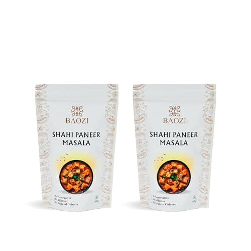 BAOZI Shahi Paneer Masala - No Onion, No Garlic | Royal Indian Spice Blend for Paneer Dishes | Rich, Creamy & Aromatic Flavor | Perfect for Shahi Paneer, Curries & Gravies | Pack of 2 (100g x 2)