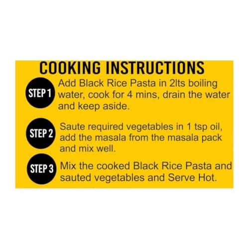 Naturally Yours Black Rice Macaroni Pasta | Millet & Whole Wheat | High Protein, No Maida, Not Fried | No Onion No Garlic, Jain Friendly | Ready in 5 Minutes | 175g Pack — image 5