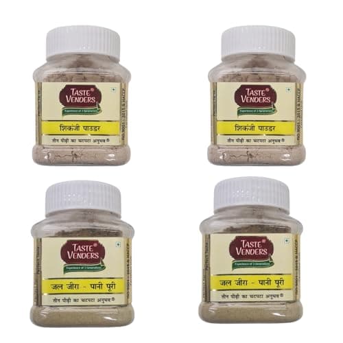 TASTE VENDERS Jaljeera Masala 100g Pack of 2 & Shikanji Masala 100g Pack of 2 Combo | Refreshing Indian Beverage Masala for Summer Drinks