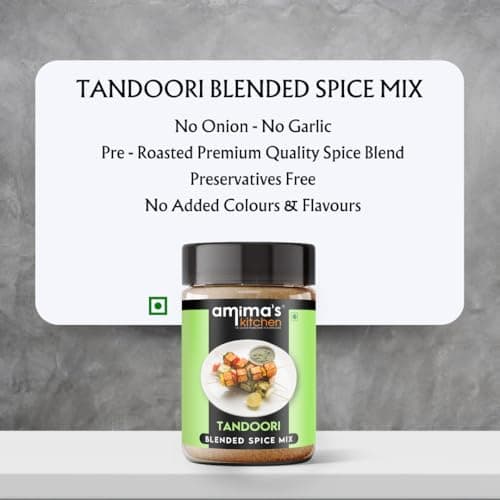 Amima's Kitchen Tandoori Masala Powder (No Onion No Garlic) – 100 Grams | Blended Spice Mix | For Healthy and Delicious Cooking | No Synthetic Flavour & Color | Ready Jain Spice Mix — image 4