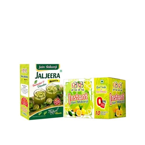 HBMB Combo Pack Instant Jain Shikanji and Jaljeera Masala 100g