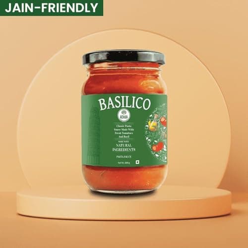 Acasa No Onion No Garlic Basilico Pasta Sauce 300 gm - Jain Tomato Basil Pasta Sauce - Perfect for Pizza Base - Authentic Tomato Basil Flavor - Ideal for Homemade Italian Meals — image 3