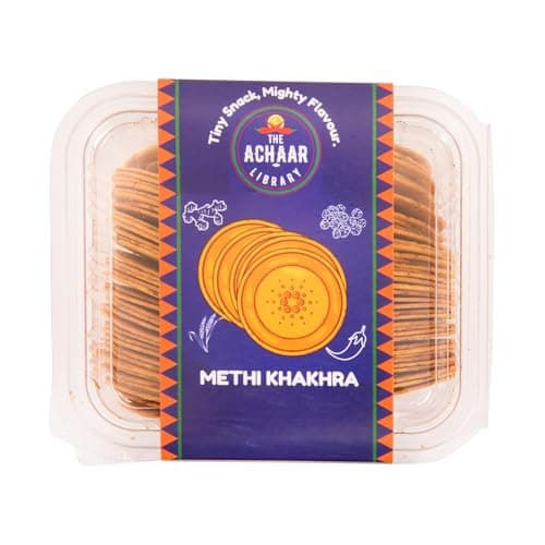 Cheese Mini Khakhra by THE ACHAAR LIBRARY | Whole Wheat Crisps | Bite-Sized | (180 grams) — image 5