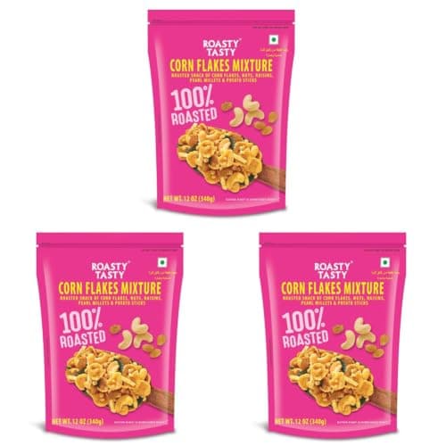 Roasty Tasty Multigrain Diet Mixture - Palm Oil Free Snacks for Kids - Millet Namkeen - Healthy Snacks for All - Roasted with Millets & Seeds - No Onion No Garlic Namkeens - Healhy Namkeen Mixture 340g — image 8