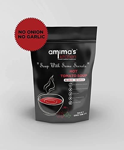 Amima's Kitchen Hot Tomato Jain Soup (No Onion No Garlic) - 100 Grams [Serves 10] | Instant Soup Mix Powder | Ready To Cook | No Artificial Flavour & Colour | Gluten Free | Non GMO | Healthy Soup — image 5