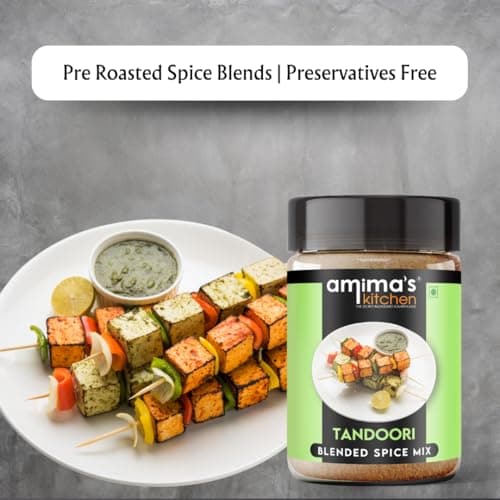 Amima's Kitchen Tandoori Masala Powder (No Onion No Garlic) – 100 Grams | Blended Spice Mix | For Healthy and Delicious Cooking | No Synthetic Flavour & Color | Ready Jain Spice Mix — image 3