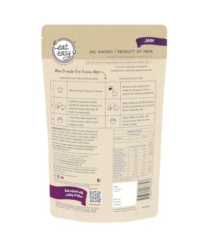 Eat Easy Ready To Eat Jain Rice Combo of 4- Jain Jeera Rice, Pulav, Biryani, Dal Khichdi | Just Add Water and Cook | No Onion, No Garlic | Freeze Dehydrated Instant Rice for Travel, Hostel, Trekking, Camping, Hiking — image 2
