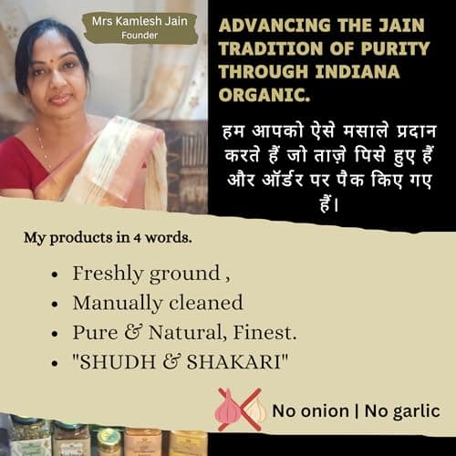 Indiana Organic Pure Ginger Powder (Adarak) 200g | Manually Cleaned Dry Ginger Sonth Masala | Freshly Ground on Order | No Added Preservatives, No Onion No Garlic | Glass Jar Packaging — image 8