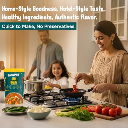 Happikery Gravy Mix -100g | No Preservatives | Upto 3-4 Servings | Quick & Easy Curry Mix | Ready To Eat in 3 Minutes | Jain Base Gravy | Pack of 2 — image 3