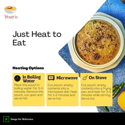 Bhaat.in Bajra Khichdi | Pack of 2 | Millet Meal | High Protein & Fiber multigrain | Winter food| Ready to Eat Healthy Meal | Gluten-Free | No Onion, No Garlic | Travel-Friendly | Wholesome Indian Food — image 5
