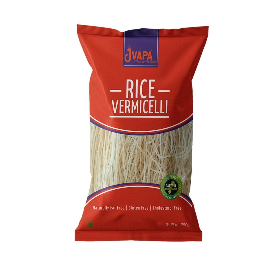 Jvapa Rice Vermicelli (Long Thin Noodles) |Naturally Gluten Free | Cholesterol Free | Naturally Fat Free | Made with 100% Rice -750 gm (250g x Pack of 3) — image 7