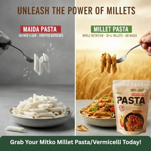 Mitko Vermicelli | Multi Millet Healthy Vermicelli | No Maida | High Fibre | High Protein | Ready in 10 Minutes (2 × 200 g) — image 3