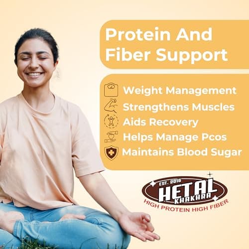 Ajwain Khakhra | JAIN | Crispy | Ready To Eat | High Protein High Fiber| No Palm Oil | 200g Vacuum Pack Of 2 — image 6