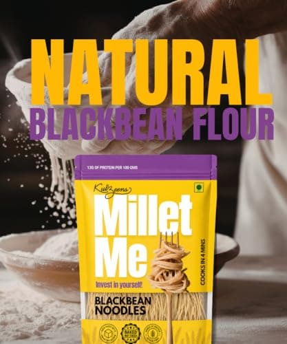 Millet Me by Kuizeens Black Bean Noodles - 110g | High-Protein & Fiber-Rich | Gluten-Free Delight | Easy-to-Make | No MSG | No Preservatives | Vegan & Wholesome | Jain | No Onion & Garlic — image 7