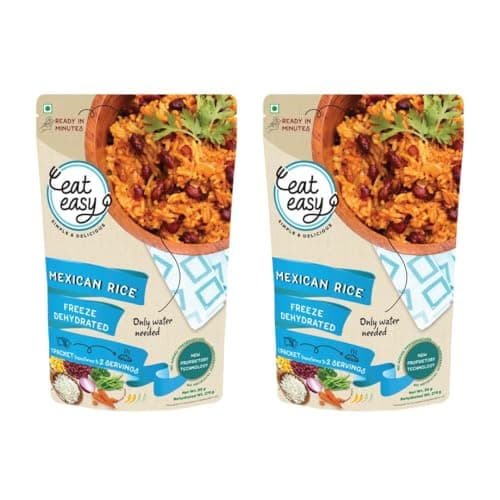 Eat Easy Ready to Eat Jain Fried Rice– 95g, No Garlic No Onion Travel Food | Just Add Hot Water & Cook, After Preparation 275g, Freeze Dehydrated Instant Fried Rice for Travel Camping | No Preservatives — image 8