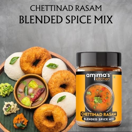 Amima's Kitchen Chettinad Rasam Jain Spice Mix (No Onion No Garlic) – 100 Grams | Blended Spice Mix | For Healthy and Delicious Cooking | No Synthetic Flavour & Color | Ready Masala Powder — image 3