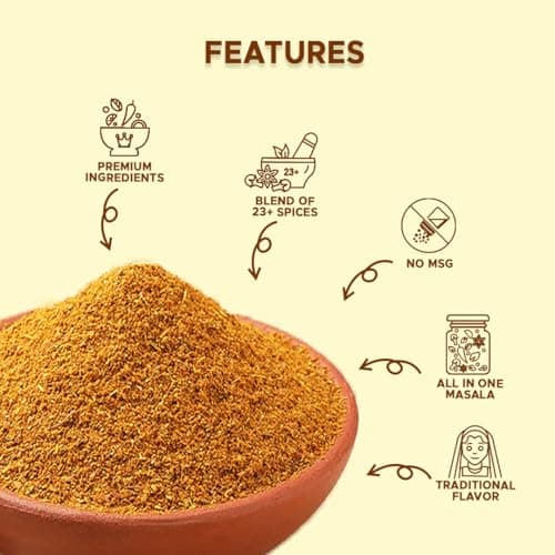 Being Bania Kitchen King Masala Pouch, 100 Gms | 100% Natural |natural Jain Masala No garlic or onion | | No Added Flavors or Preservative | For Healthy Routine | Promote Digestion & Gut Health | Exotic Indian Spices | Indian Masala — image 4