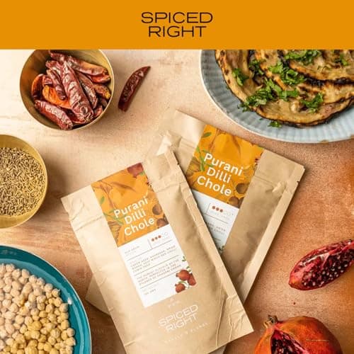 Spiced Right Purani Dilli Chole Masala | Chana Masala Powder 100g | Authentic Punjabi Amritsari Pindi Style Masala for Chickpeas, Choley Bhature | No Onion Garlic | Traditional Indian Spice Blend — image 2