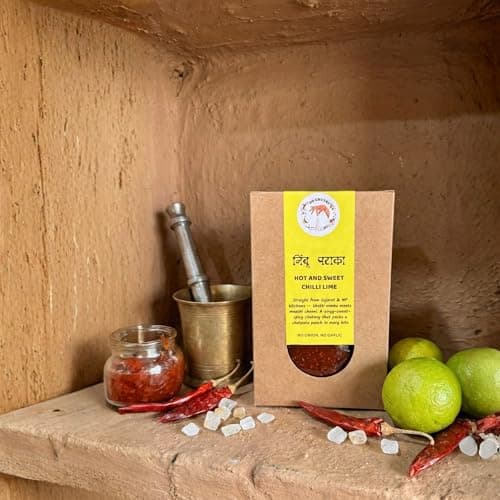 Do Chutki Nimbu Pataka - Hot & Sweet Chilli Lime Chutney 200g | Khatta Meetha Sweet Lemon Chunda Chatni | Meethi Chutney | No Onion No Garlic — image 4