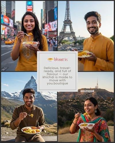 Bhaat.in Bajra Khichdi | Pack of 2 | Millet Meal | High Protein & Fiber multigrain | Winter food| Ready to Eat Healthy Meal | Gluten-Free | No Onion, No Garlic | Travel-Friendly | Wholesome Indian Food — image 2