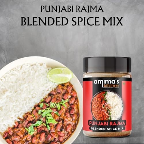 Amima's Kitchen Combo Of Punjabi Chole + Punjabi Rajma Jain Spice Mix (No Onion No Garlic) – 100 Grams (Pack of 2) | Blended Spice Mix | For Healthy and Delicious Cooking | No Synthetic Flavour & Color | Ready Masala Powder — image 6