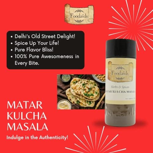 Foodaids Matar Kulcha Jain Masala (100 GM)- No Onion, No Garlic | Make Your Food Delicious |Kulcha Masala Powder — image 3