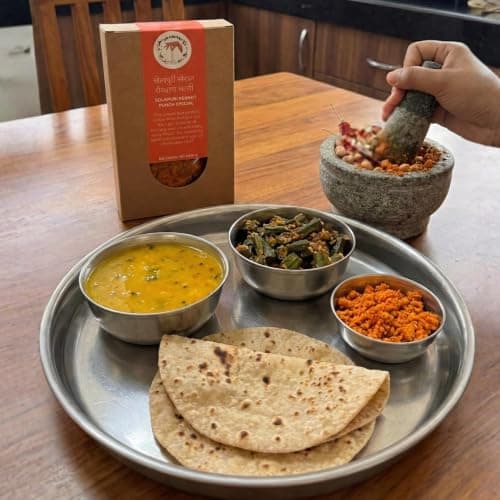 Do Chutki Solapuri Special Shengadana Chutney - 100g (Pack of 2) | Dry Peanut Chutney Powder | No Onion No Garlic | Zero Preservatives — image 4