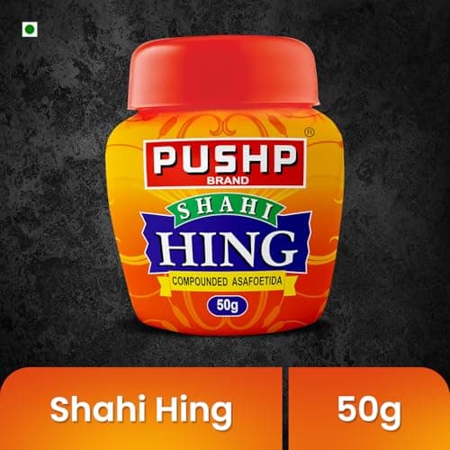 Pushp Shahi Hing | 50g | Strongest Hing Powder | Asafoetida with Strong Aroma & Authentic Flavor | Quality Blend | Perfect for Cooking & Seasoning | No Preservatives (Pack of 1) — image 2