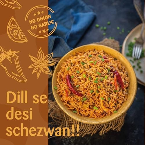 Omas Fresh No Onion No Garlic Noodles Magic Masala & Schezwan Seasoning | 250g × 2 Combo Pack | Spicy Flavour Duo for Noodles, Pasta & Everyday Cooking — image 5