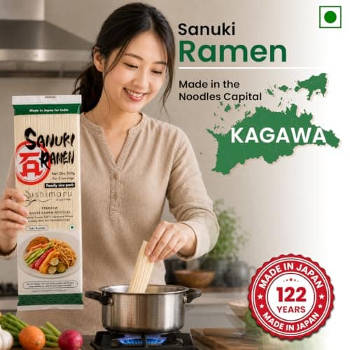 Ishimaru Premium Sanuki Ramen Noodles - 300g | Made in Japan | Highest Grade 100% Japanese Wheat | No Maida, No Preservatives, Not Fried but Dried, No MSG — image 3