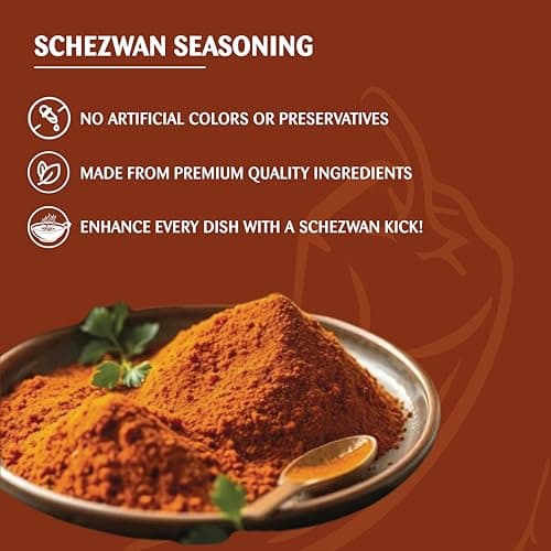 Omas Fresh No Onion, No Garlic We-Desi Schezwan Seasoning 70g Best for Making Noodles, Pizza, Pasta, Fried Rice | No Additives & Preservatives — image 3