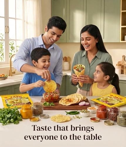 JAIN Papad Moong Dal Special Strong Masala, 400g, 7.5 Inch, Handmade — image 6