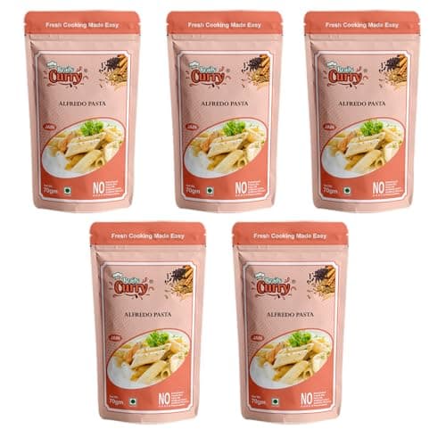 ReadyCurry | Alfredo Pasta | Jain | No Onion No Garlic| Spice Mix | Gravy Masala | Ready to cook in 10 minutes| Home style taste |No Dehydrated | No Freeze Dry |No Artificial Colours or Flavours or Preservatives| 70g (Pack of 6) — image 8