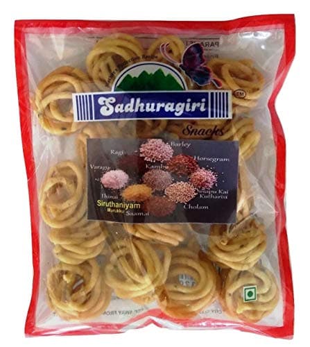 Sadhuragiri Spicy Muruku | Thenkuzhal Murukku | Multi Millet Mrukku Combo (120g x Pack of 3) — image 2