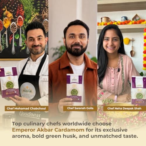 Emperor Akbar Alleppey Whole Green Cardamom 7–8mm | Premium Kerala Elaichi | Long-Lasting Aroma | 100% Natural & Handpicked | Antioxidant-Rich Spice for Tea, Cooking & Desserts | 50g | Pack of 1 — image 4