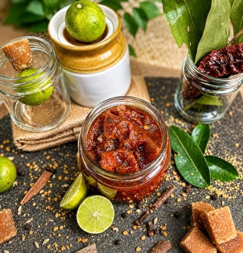 Chatkaro Lemon Pickle with Jaggery 250g | Indian Homemade Nimbu ka Achar with No Onion & Garlic | Sweet & Sour | Traditional Grandma-Style Recipe | Organically Processed | Homemade Achar Traditional Indian Style | Store in Glass Jar | Made With Jaggery | No Sugar | No Chemical Preservatives | No Vinegar — image 3