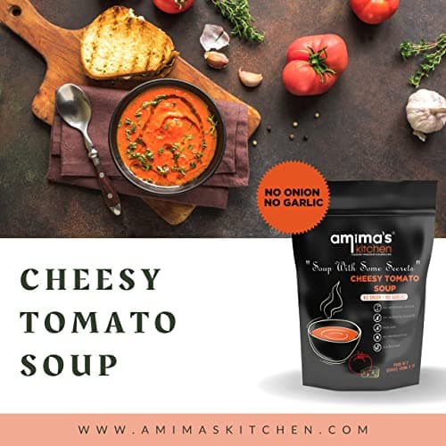 Amima's Kitchen Combo Of Cheesy Jalapeno + Cheesy Tomato Jain Soup (No Onion No Garlic) - 100 Grams (Pack of 2) | Instant Soup Mix Powder | Ready To Cook | No Artificial Flavour & Colour | Gluten Free | Non GMO | Healthy Soup — image 6