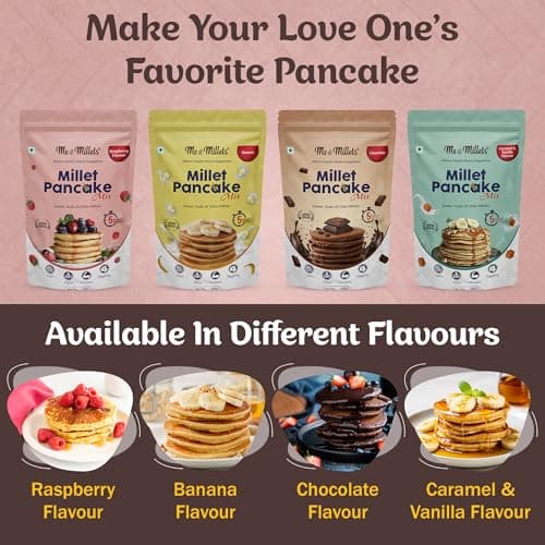 ME & MILLETS Chocolate Flavor Millet Pancake Mix 150g X 2 — image 5