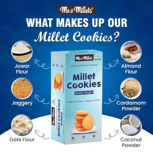 ME & MILLETS Jowar Delight Cookies, 75g X 2 — image 5