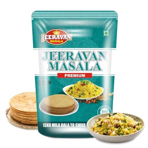 Standard JEERAVAN Masala | जीरावन मसाला | Poha, Raita, Fruit Chaat Masala | No Artificial Preservatives, Colors & Flavors | Mix of 32 Blended Healthy Spices | Natural Hing Jeeravan | 1 kg — image 3