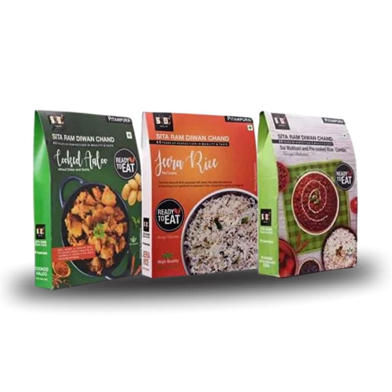 Sita Ram Diwan Chand Ready to Eat Chole Without Onion & Garlic | Jeera Rice | Dal Makhani 300 Gram Each| No Preservatives | No Artificial Flavors | 100% Natural Ingredients | Tasty Snacks - Pack of 3 — image 8